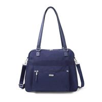 Baggallini Women's New Classic Overnight Expandable Laptop Tote with RFID Phone Wristlet Navy One Size