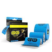 GO Tape Premium Kinesiology Tape - Precut - 20 Strips x 10 in (Blue)