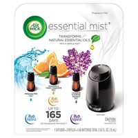 Air Wick Essential Mist Fragrance Oil Diffuser Kit Mist 1+3 Air Freshener