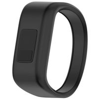 QGHXO Band for Garmin Vivofit Jr/Vivofit Jr. 2, Soft Silicone Replacement Watch Band Strap for Garmin Vivofit Jr/Vivofit Jr. 2 Activity Tracker, Small, Large (Black, Large: 6.6")