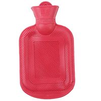 CH 500ml Random Color Rubber Hot Water Bottle Hot Water Bag for Adult,Red