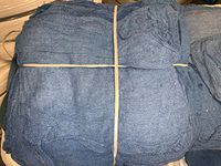 100 Blue Shop Towels/Mechanics Rags/Shop Rag/Oil Change Rag Grade B