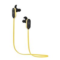 Neojdx Wingz Bluetooth Headphones, Best Wireless Sports Earphones w/Mic IPX5 Waterproof HD Stereo Sweatproof Earbuds for Gym Running Workout 6 Hour Battery Noise Cancelling Headsets - Yellow