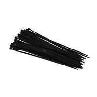 SHINA 100pcs Premium 7.9 Inch 3.6 x 200mm Heavy Duty Blcak/White Nylon Cable Ties Wire Zip