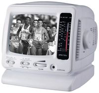 Spectra 52-BWR-W 5" Portable B&W Television w/ AM/FM Radio