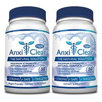 AnxiClear™ Night -Natural Anxiety and Stress Relief - Contains Valerian and Passion Flower 60 Vegan Friendly Capsules