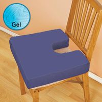 Coccyx Gel Seat Cushion with Fleece Top