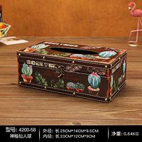 T-ZJHC European Creative Retro Tissue Box Home Room Bedroom Napkin Tray Living Room Coffee Table Storage, Long - Mysterious Fairy Ball