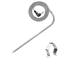 YTF Replacement High-Temperature BBQ Waterproof Meat Probe for Pellet Grills, Pellet Smokers and Pit Boss Grills. Premium Smoker Accessories Temperature Probe for Pit Boss, 1 Pack.