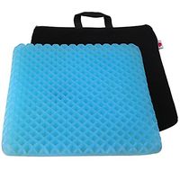 FOMI Premium Firm All Gel Orthopedic Seat Cushion Pad (15" x 15") for Car, Office Chair, Wheelchair, or Home. Pressure Sore Relief. Ultimate Gel Comfort, Prevents Sweaty Bottom, Durable, Portable