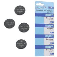 HQRP 4-Pack Battery for DL2025 / ECR2025 / LM2025 / KCR2025 / BR2025 / KL2025 / L2025 / E-CR2025 / KECR2025 / 208-205 / DL20256B / BR2025-1W / CR2025-1W / KCR2025 / L12 / LM2025 + HQRP Coaster