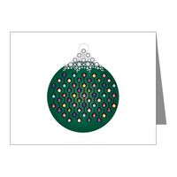 Note Card Green Chain Ornament