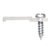 Griver 100 Pack Strip Light Mounting Brackets,Fixing Clips,One-Side Fixing,100 Screws Included (for 10mm Wide Non-Waterproof Strip Lights)