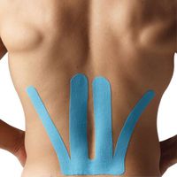Spider Tech Precut Lower Back Kinesiology Tape (Blue)