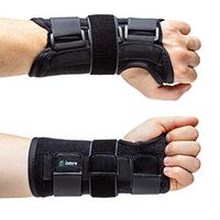 Carpal Tunnel Wrist Brace Support with Metal Splint Stabilizer by Zofore - Helps Relieve Tendinitis Arthritis Carpal Tunnel Pain - Reduces Recovery Time for Men Women- Left (XXL)
