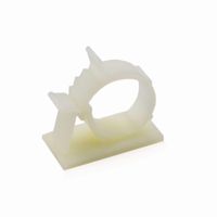 Cable Clips, RilexAwhile Self-Adhesive Wire Holder LY-1720 Cable Organizer Cord Management Clamps with Adjustable Backed, 25 Pieces (X-Large, White)