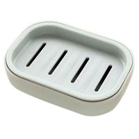 Distinct Home Bathroom Plastic Soap Case Holder Sink Deck Bathtub Shower Dish Rectangular Hand Craft Natural Holder for Sponges, Scrubber (2 Pcs)