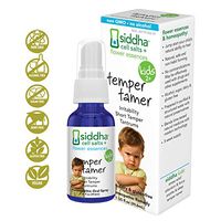 Siddha Remedies Temper Tamer Spray for Children | 100% Natural Homeopathic Remedy with Traditional Homeopathic Ingredients, Cell Salts and Flower Essences| No Alcohol | No Sugar