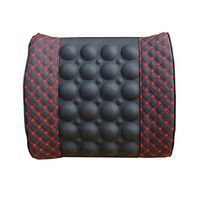 Rumfo Car Lumbar Electric Massage Waist Pillow, Vibrating Massage Cushion Helps Ease Back Pain and Soreness - Attaches to Car Seats - Compact and Portable