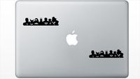 Justice League Super Heros HenryDecal5550486 Set Of Two (2x) , Decal , Sticker , Laptop , Ipad , Car , Truck