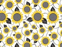 10ct Yellow Sunflowers Flowers on White Tissue Paper for Gift Wrapping 20"x30" Sheets nfLG -996
