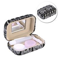Contact Lens Case Contact Lens Carrying Case Cute Elephant Contact Lens Travel Case with Mirror