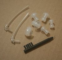 AnHua 2 x Sound Tubes + 6 x Ear Plugs/Pieces/Domes + 3in1 Hearing Aids Cleaning Tool