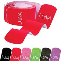 Luna Body Kinesiology Tape Precut, Elastic Sports Tape for Muscle Support, Pain Relief, Latex-Free, Hypoallergenic, 20 Strips 2 X 10 Inches