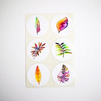 Autumn Leaves Stickers, Envelope Seals, Cupcake Toppers, Party Favor Labels, by Once Upon Supplies, 1.5 Inches, 30 Stickers