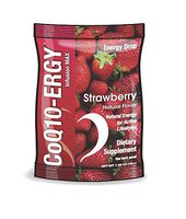 CoQ10-ERGY Energy Drops | Strawberry | Heart Smart Nutraceuticals Energy Candy with CoQ10 | 12 pcs per Bag