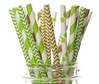 Dinosaur Birthday Party Straws, Dinosaur Straws (50 Pack) - Boys Birthday Dinosaur Party Supplies, Little Dino Paper Straws, T-Rex Party Decorations