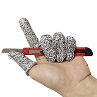 Finger Cots Cut Resistant Protection, Glove Life Extender, Finger Sleeves, Substitute for A Full Glove, Thumb Protector,20 cots