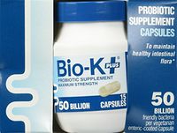 Bio-K+ Probiotic Supplement Capsule for Women & Men, 50 Billion Bacteria at Expiry Date, Enteric Coated, Vegan & Gluten Free, Shipped Cold to Preserve Probiotics, 15 Capsules