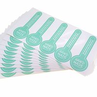 Long Lollipop Design Mix Color of Handmade Stickers, Pack of 50 pcs, for Cookie Soap Gift Wrapping Packaging (Blue)