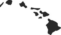hBARSCI Hawaii Vinyl Decal - 5 Inches - for Cars, Trucks, Windows, Laptops, Tablets, Outdoor-Grade 2.5mil Thick Vinyl - Matte Black