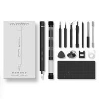 IFU 22 in 1 Mini Cordless Electric Screwdriver Set, Repair tool for iPhone, Huawei Phone, Digital Watch, Laptop, Drone, eyeglasses Tighten And Loosen Screws (black)