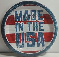 Made In The USA Patriotic Luncheon Plates, 12 Count