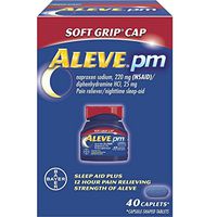 Aleve PM Soft Grip Cap, 220 mg Caplets 40 ea