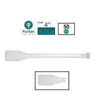 PurSwab 4" Self-Saturating Isopropyl Alcohol Foam Swab w/Polypropylene Handle - 4545 - Box of 50