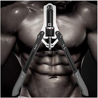 Adjustable Hydraulic Power Twister Arm Exerciser, Mosunx 22-330lbs Home Chest Expander Muscle Shoulder Training Fitness Equipment Arm Enhanced Exercise Strengthener (22-330lbs, Black)