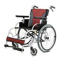 Hong Tai Yang XF Wheelchair Lightweight Adult with Double Handbrake Portable and Folding Lift Leg Support Seat Width 44 cm Armchairs (Size : 97x70x93cm)
