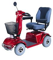CTM - HS-740 - Full Size Heavy Duty Road Class Scooter - 4-Wheel - Burgundy