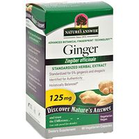 Nature's Answer Ginger 125 mg 60 Veg Caps