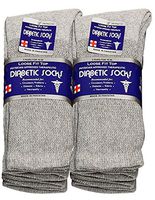 Diabetic Socks Men Unisex Size 13-15 Grey 63-9030-6PAIRS