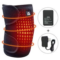 Heated Knee Brace Wrap Support/Therapeutic Electric Heating Pad W/Rechargable 7.4V 2600Mah Battery for Joint Pain, Arthritis Meniscus Pain Relief (3 Temperature Setting) by Arris (1PCS)