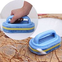 Janitorial & Sanitation Supplies - Plastic Handle Sponge Bath Brush Cleaning Tile Glass Clean Brushes - Pool Tile Scrubber Cleaning Sponge Shower BathtubHandle Brush - And Tub Set - 1PCs