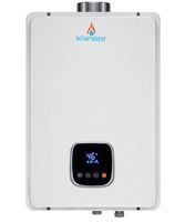 WiseWater Liquid Propane Gas Tankless Water Heater, 6.24 GPM 150,000 Btu, Indoor Installation, Instant Propane Water Heater, White