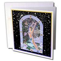 3dRose Bubbles and Butterflies - Greeting Cards, 6 x 6 inches, set of 6 (gc_3647_1)