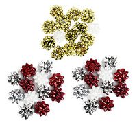 Set of 36 Berwick High Quality Beautiful Gift Bows! Peel 'N Stick - 3" Medium Beautiful Colors and Patterns Perfect for Adding a Unique Touch of Flair and Personalizing Your Gifts! (36)