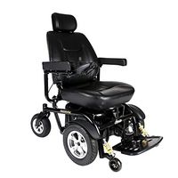 Drive Medical Trident HD Heavy Duty Power Wheelchair, Black, 22"